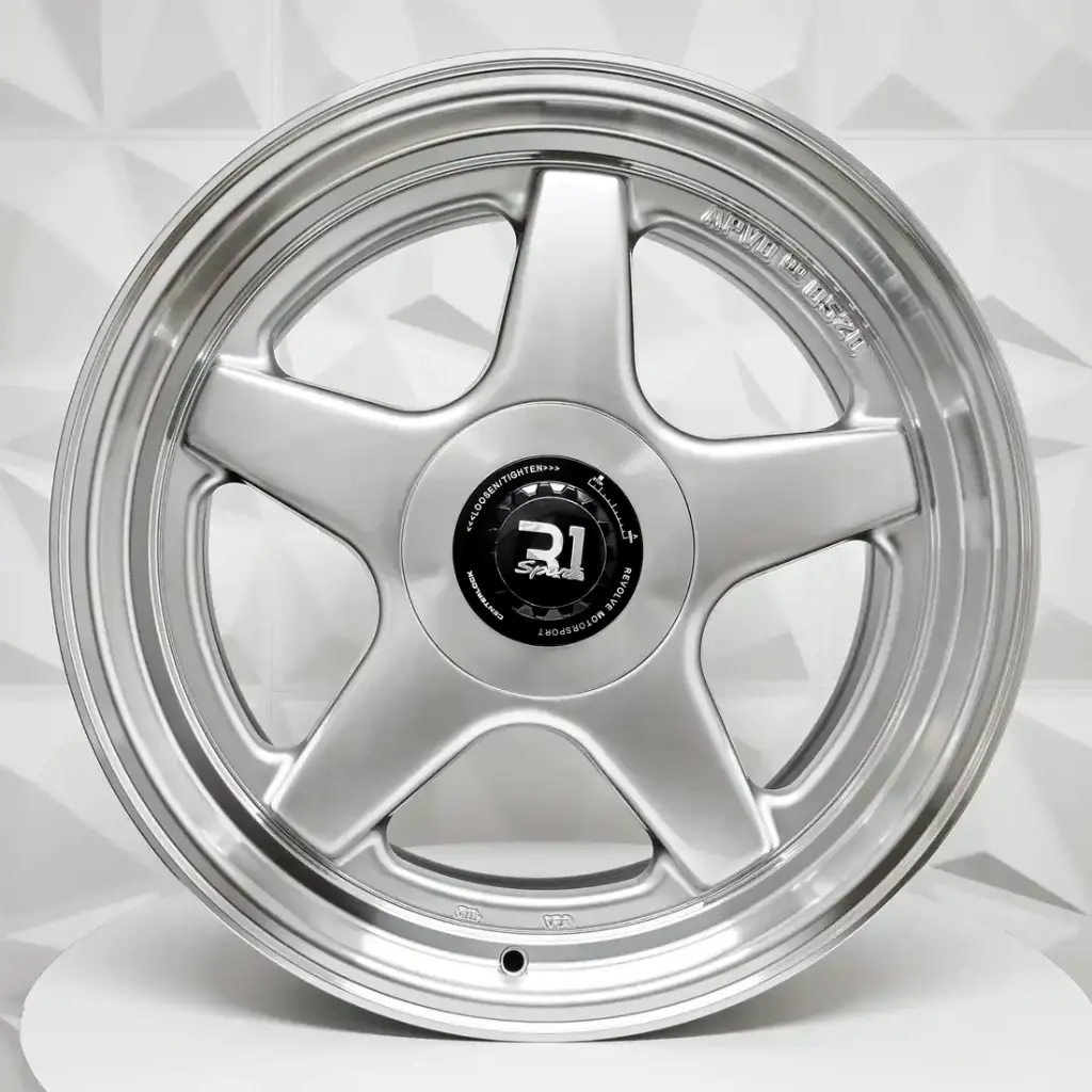 RIN 18X8.5 5-108/112 R1 SPORT 862 HYPER SILVER MACHINE LIP ET38 CB73.1 