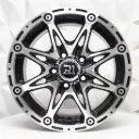 RIN 14X6 5-114.3 R1 SPORT 329A BLACK MACHINE FACE ET-10 CB73.1 