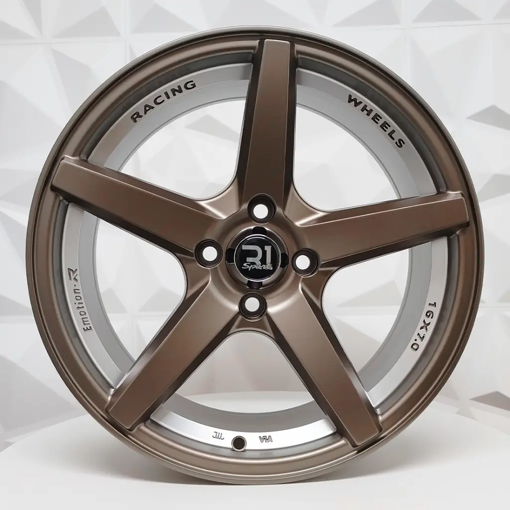RIN 16X7 4-100 R1 SPORT RGW8808(65034G) MATTE BRONZE+UNDERCUT ET30 CB73.1 