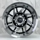 RIN 14X8 6-139.7 R1 SPORT 8136 BLACK MACHINE FACE MI ET-20 CB110 