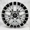 RIN 17X7 5-112 R1 SPORT L1122 MACHINE BLACK ET43 CB73.1