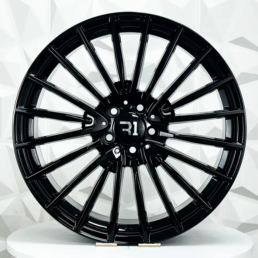 RIN 20X9.5 5-112 R1 SPORT M075 GLOSS BLACK ET38 CB66.6