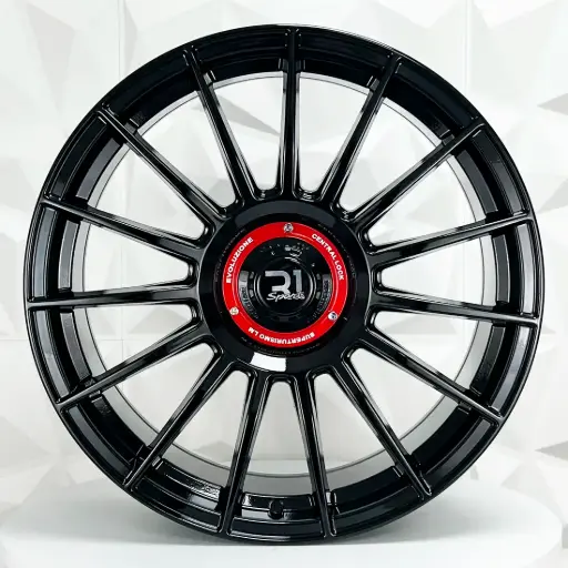 [170699] RIN 17X7.5 5-100/112 R1 SPORT F7728 GLOSS BLACK ET40 CB73.1